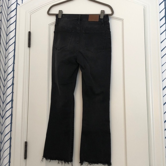Madewell Denim - Mad well black jeans with flared cropped fringe